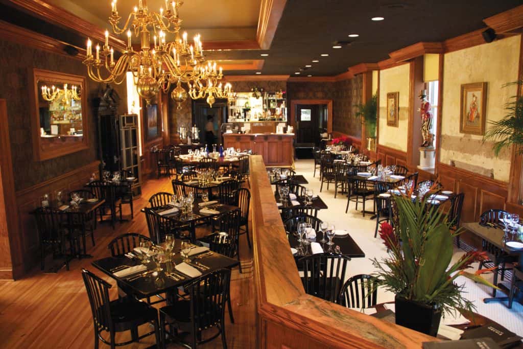 The Figaro restaurant dining room in downtown newberry